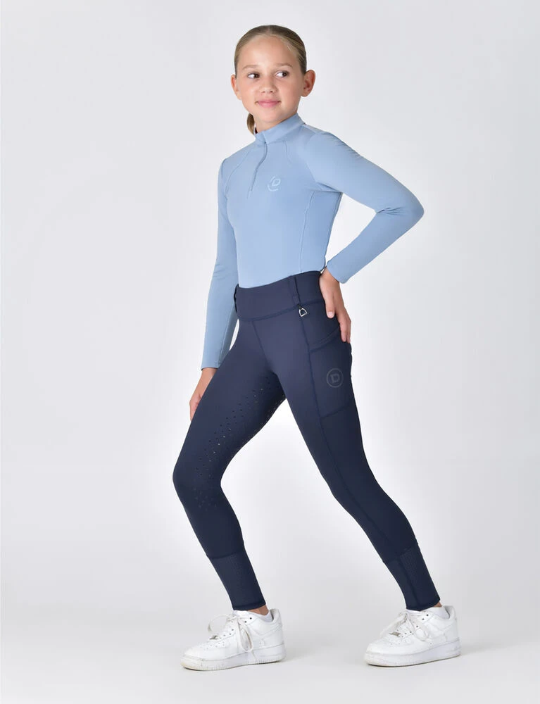 Kids Form Mesh Riding Tights