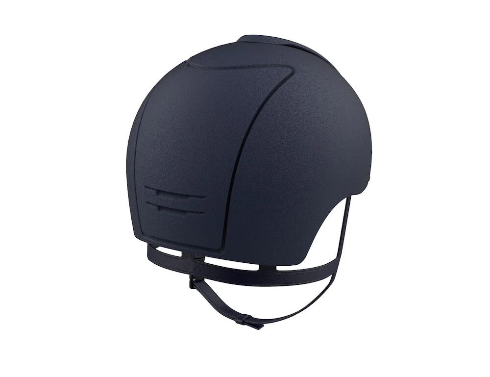 Cromo Jockey Textured Helmet With Chrome Frame