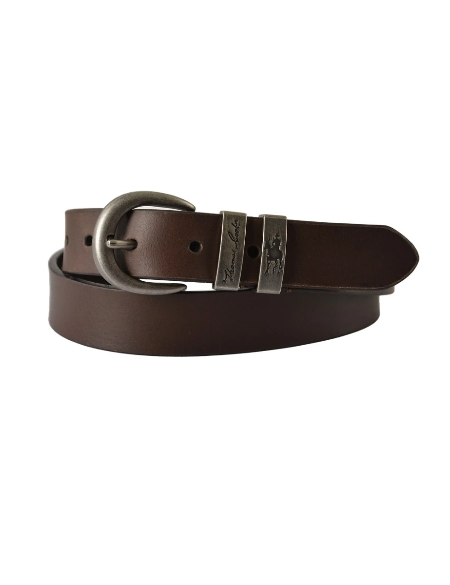 Narrow Silver Twin Keeper Belt