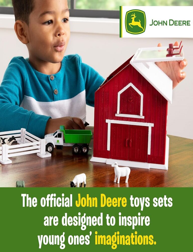 24 Piece Farm Playset With Red Barn