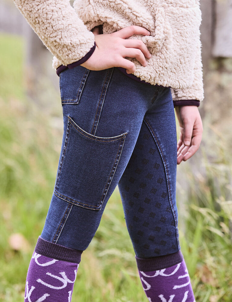 Kids Shona Denim Full Seat Breeches