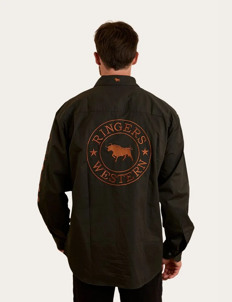 Hawkeye Mens Full Button Work Shirt