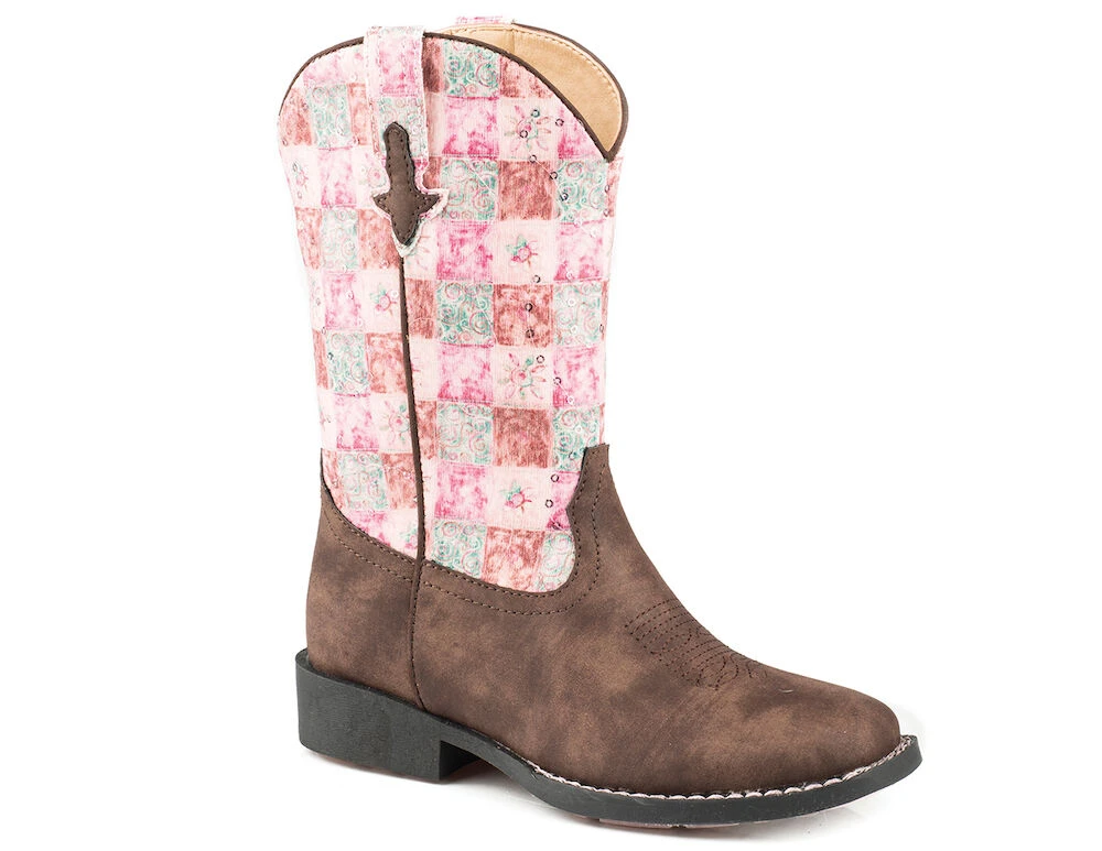 Kids Floral Shine Boots