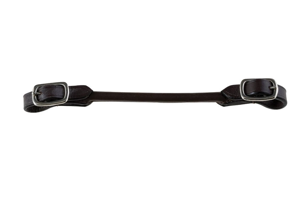 Western Leather Curb Strap