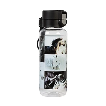 Water Bottle - B&W Horses