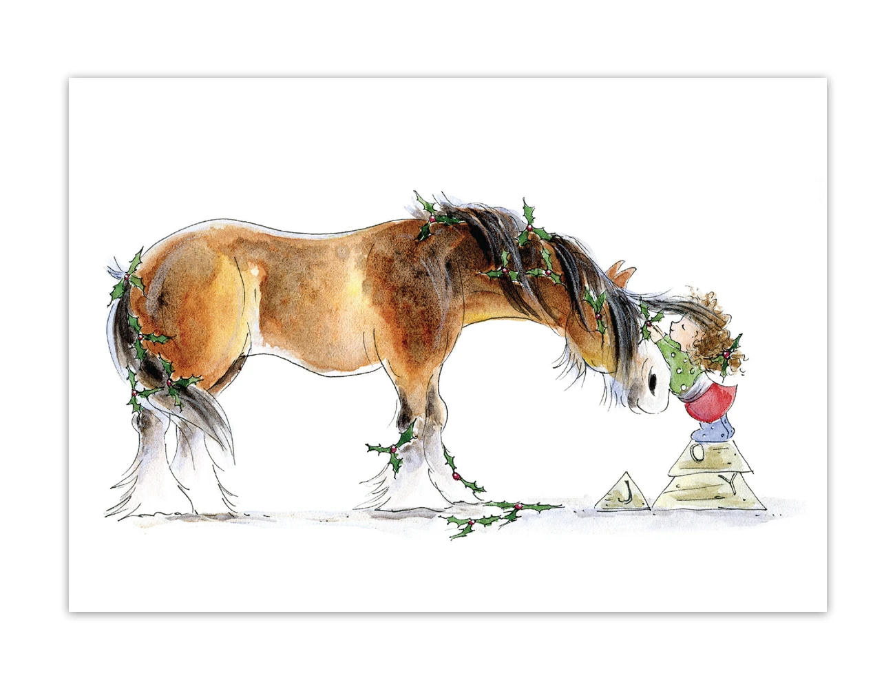 Clydie Joy Blank Greeting Card