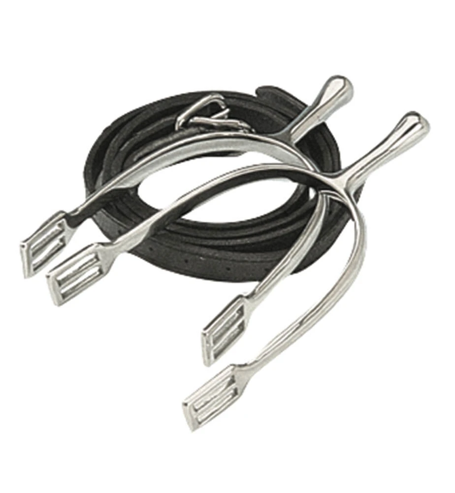 Long Neck Dressage Spurs With Straps