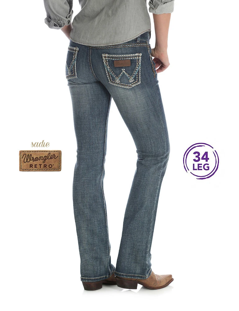 Womens Low Rise Boot Cut Jean Sadie