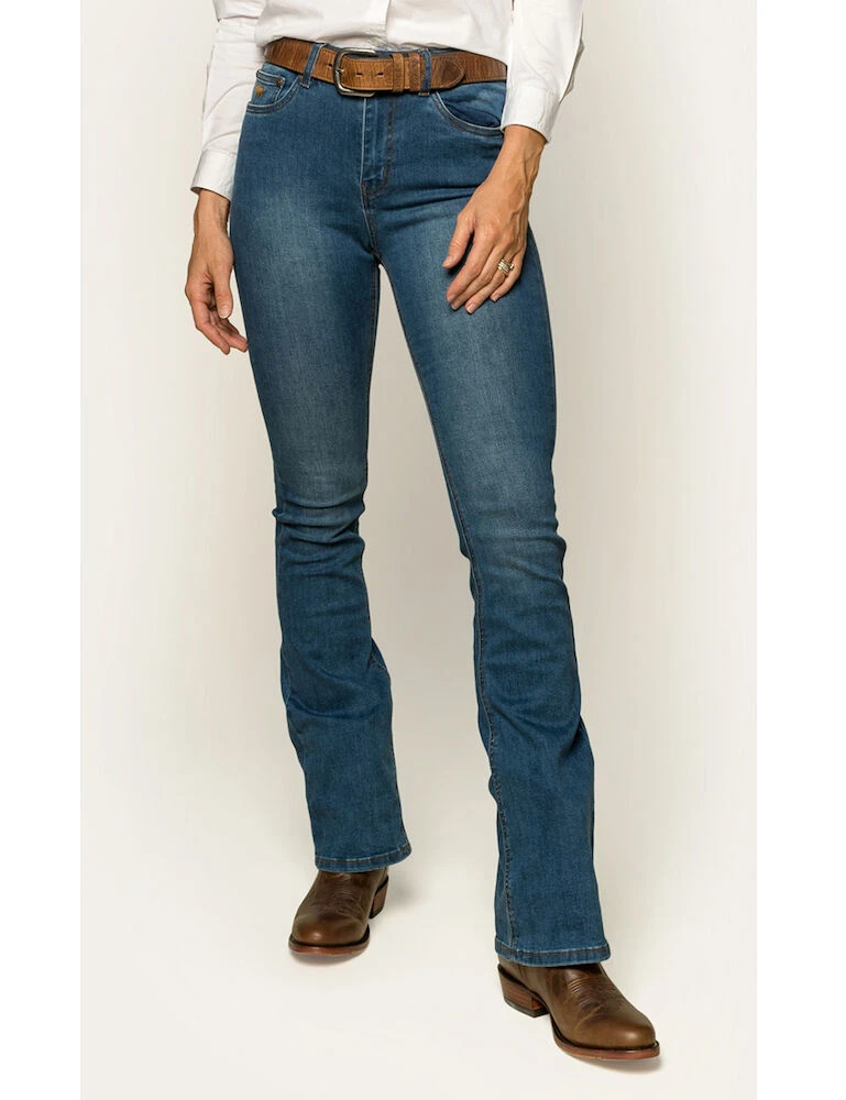 Penny Womens High Rise Bootleg Jean