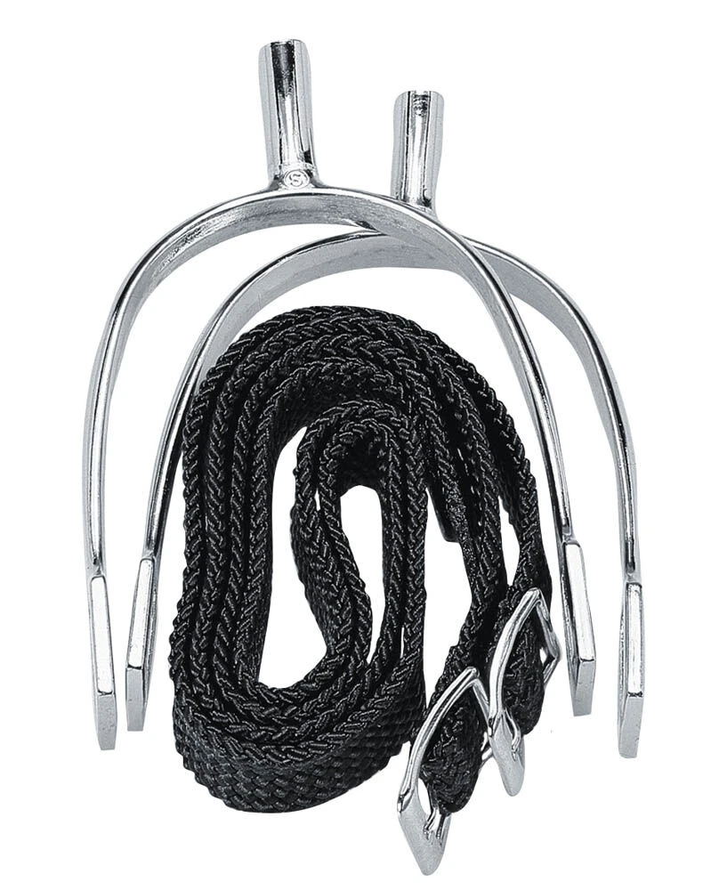 Pow Never Rust Spurs With Straps