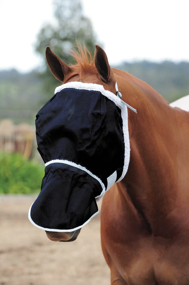 Buzz Away Fly Mask With Fleece & Nose