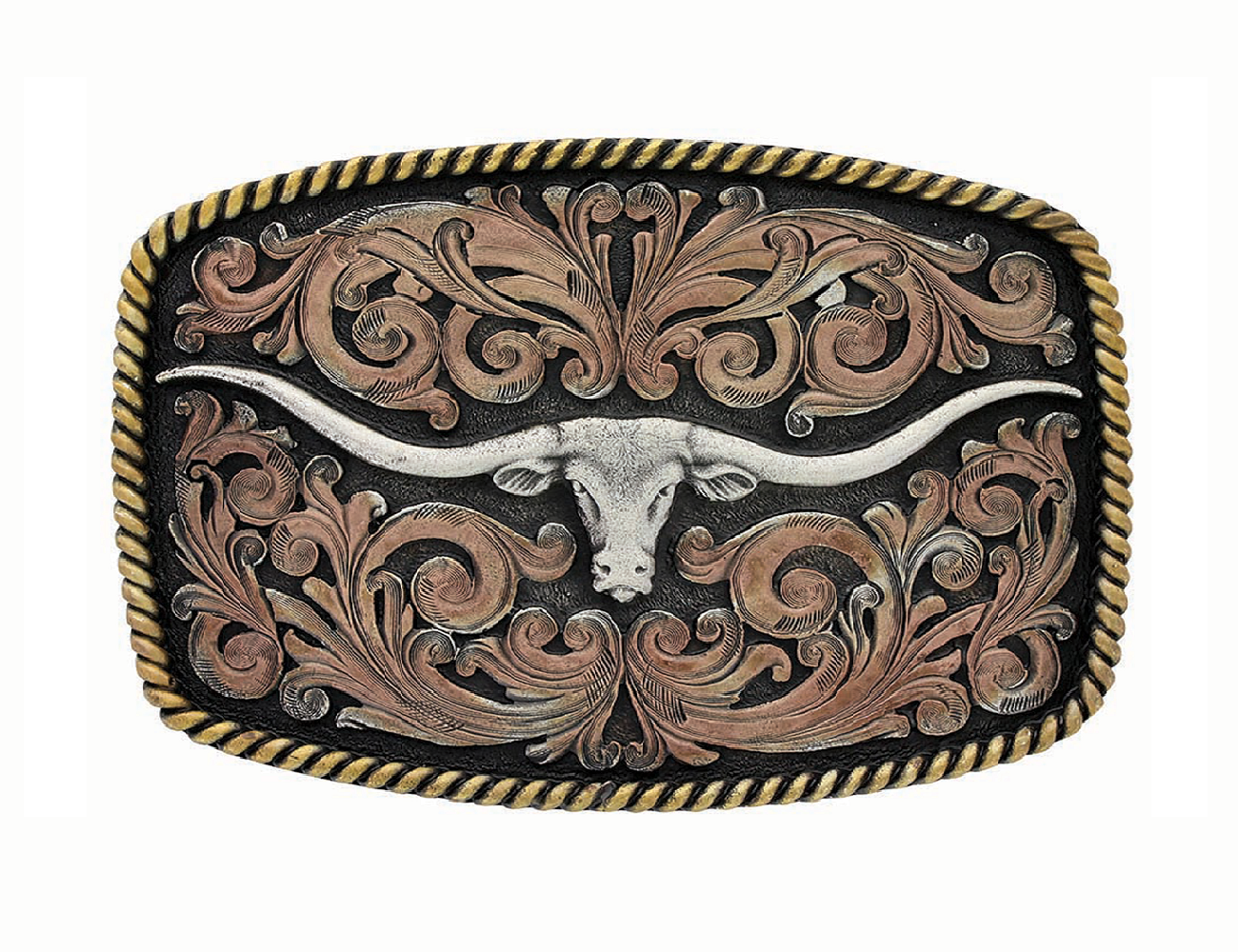 Western Buckle Tri-Colour Texas Longhorn