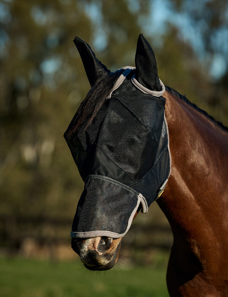 Buzz Away Fly Mask With Ears And Nose