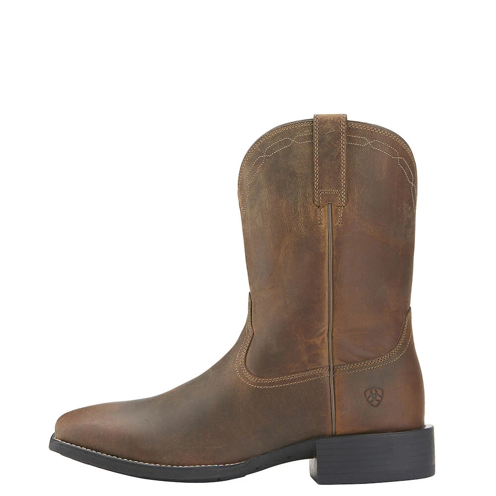 Mens Heritage Roper Wide Square Toe Boots