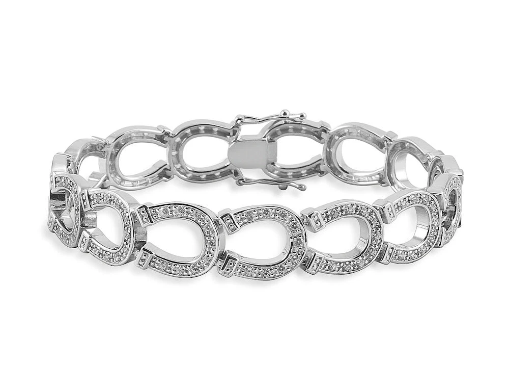 Sterling Silver Horseshoe Bracelet