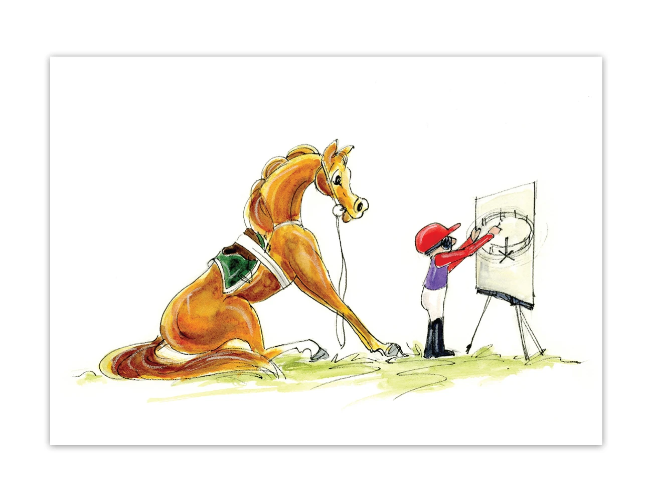 Trackwork Blank Greeting Card