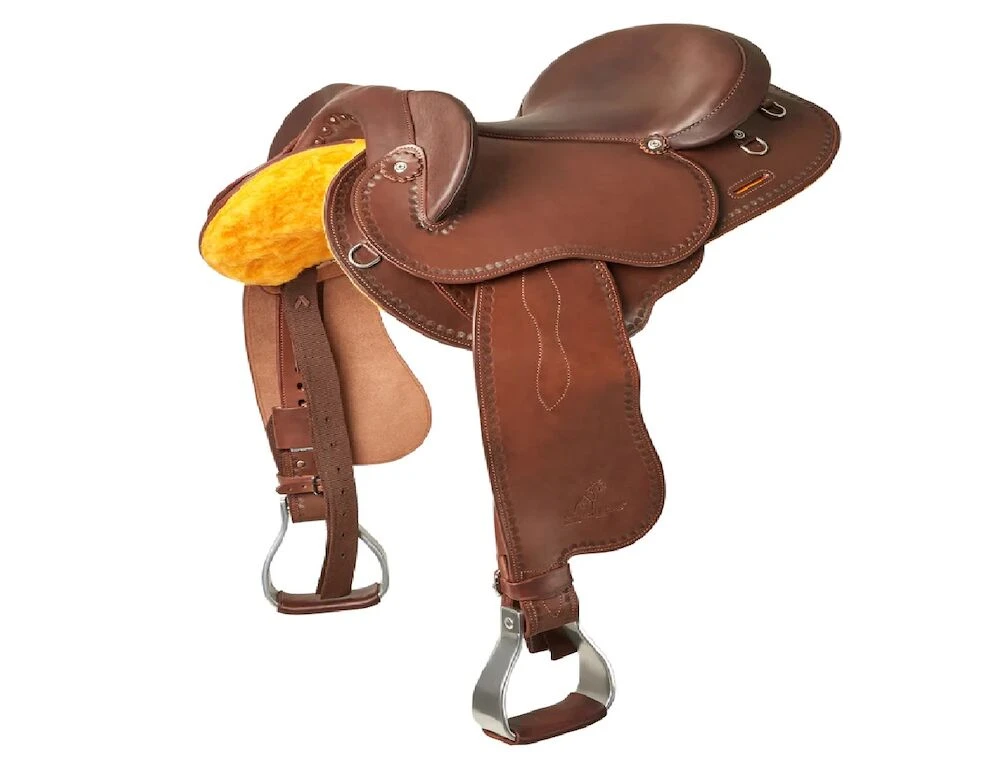 Premium Leather Half Breed Saddle Adjustable Tree