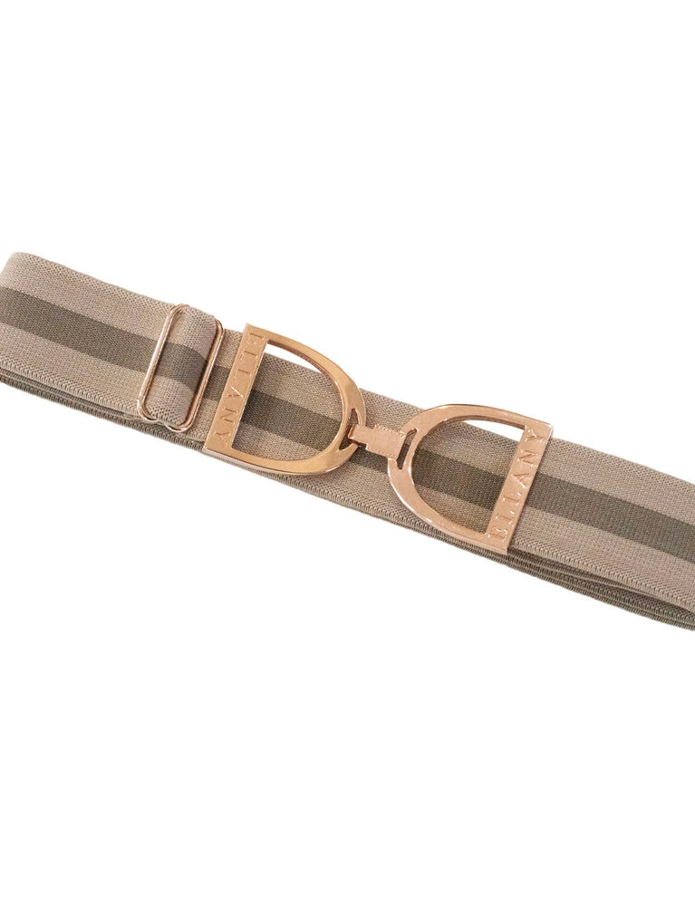 Rose Gold Stirrup Elastic Belt