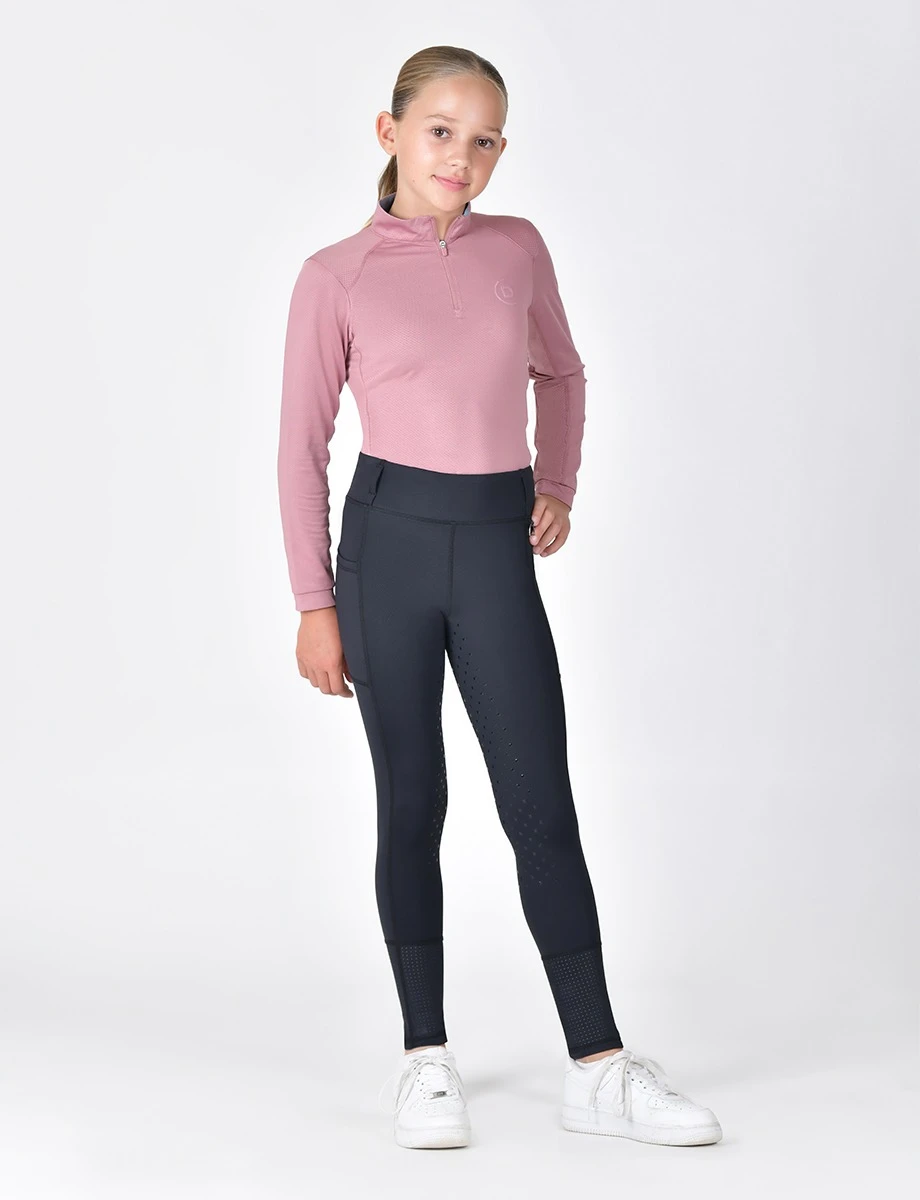 Kids Form Mesh Riding Tights