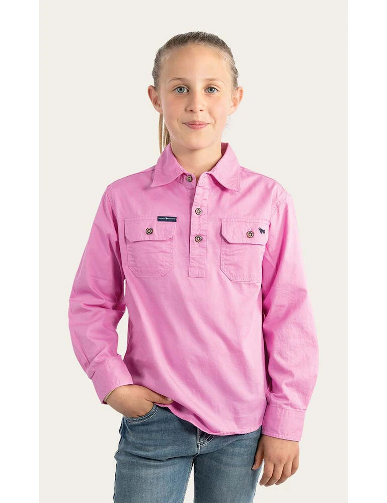 Ord River Kids Half Button Work Shirt
