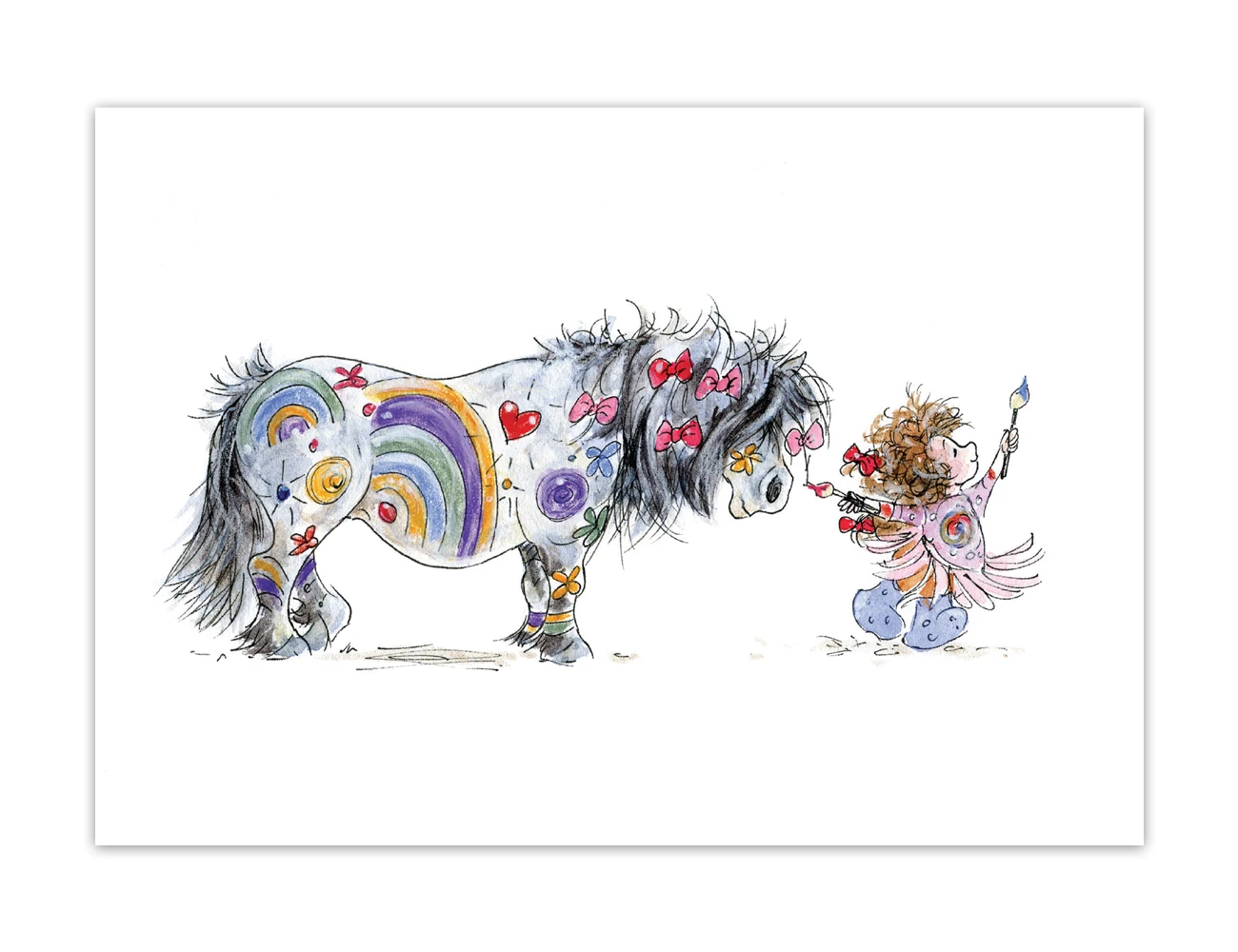 Painted Pony Blank Greeting Card