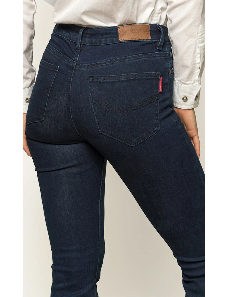 Katherine Womens Mid Rise Bootleg Jeans