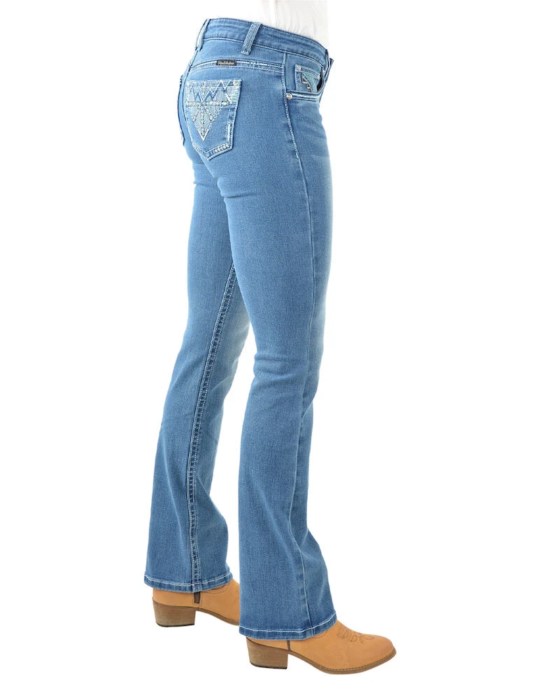 Womens Ziggy Boot Cut Jeans - 34 Leg