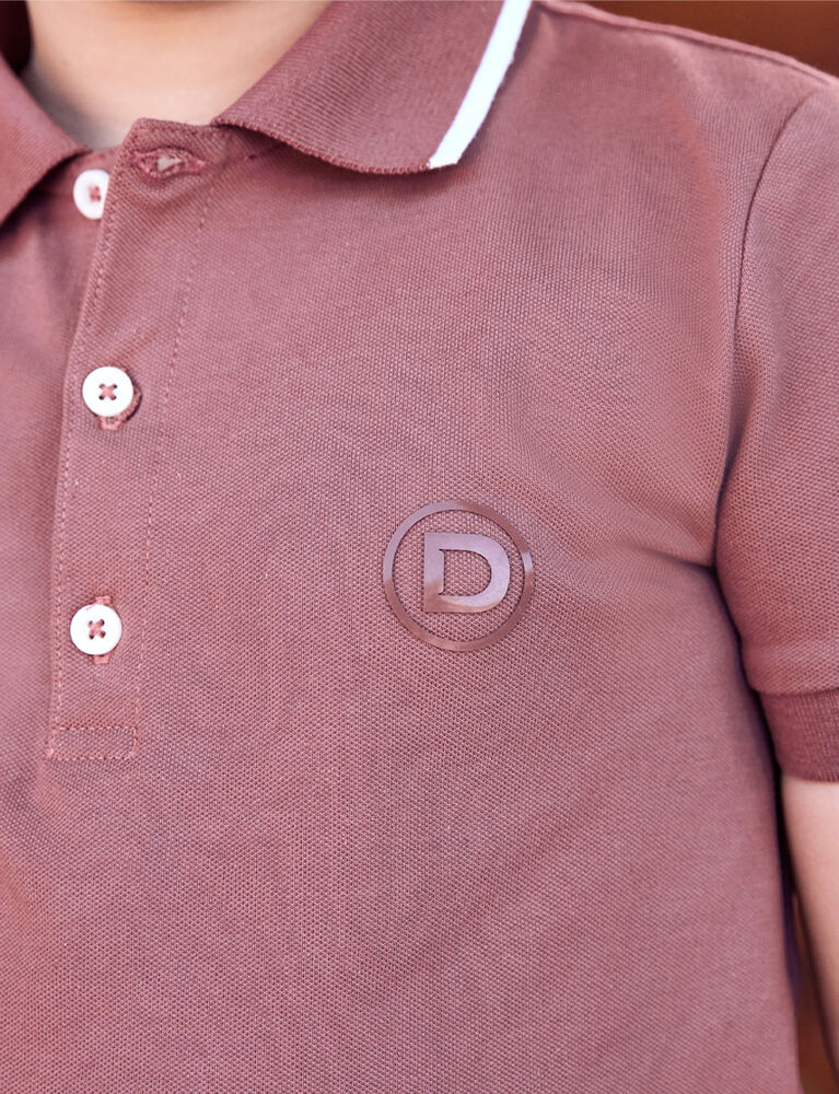 Kids Cotton Pique Short Sleeve Polo