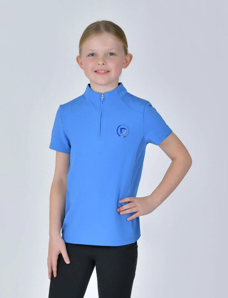 Kids 1\/4 Zip Short Sleeve Top