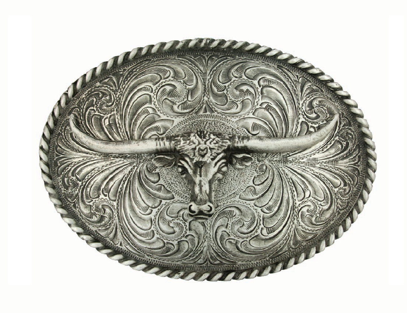 Western Buckle Antiqued Steerhead