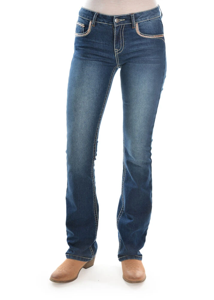 Womens Emma Boot Cut Jeans 32 Leg