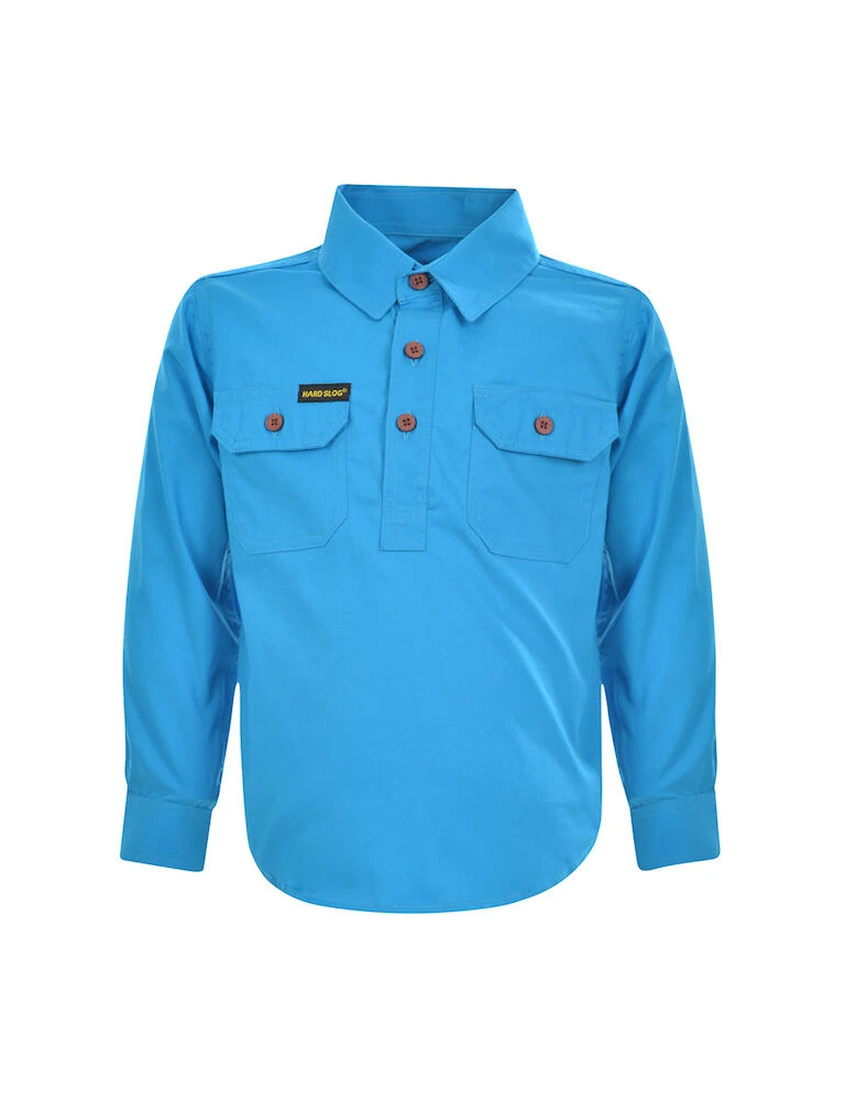 Kids Print Half Placket L\/S Shirt
