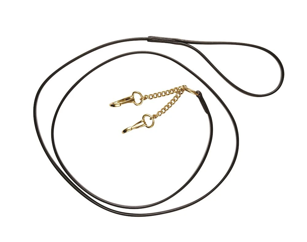 Leather Two Chain Lead