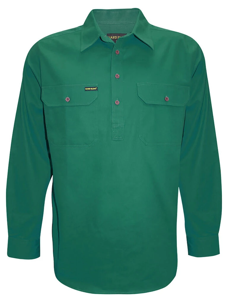 Mens Half Placket Light Cotton Shirt