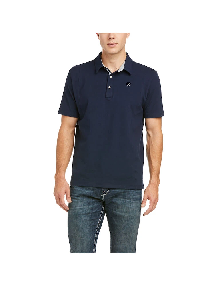 Mens Medal Short Sleeve Polo