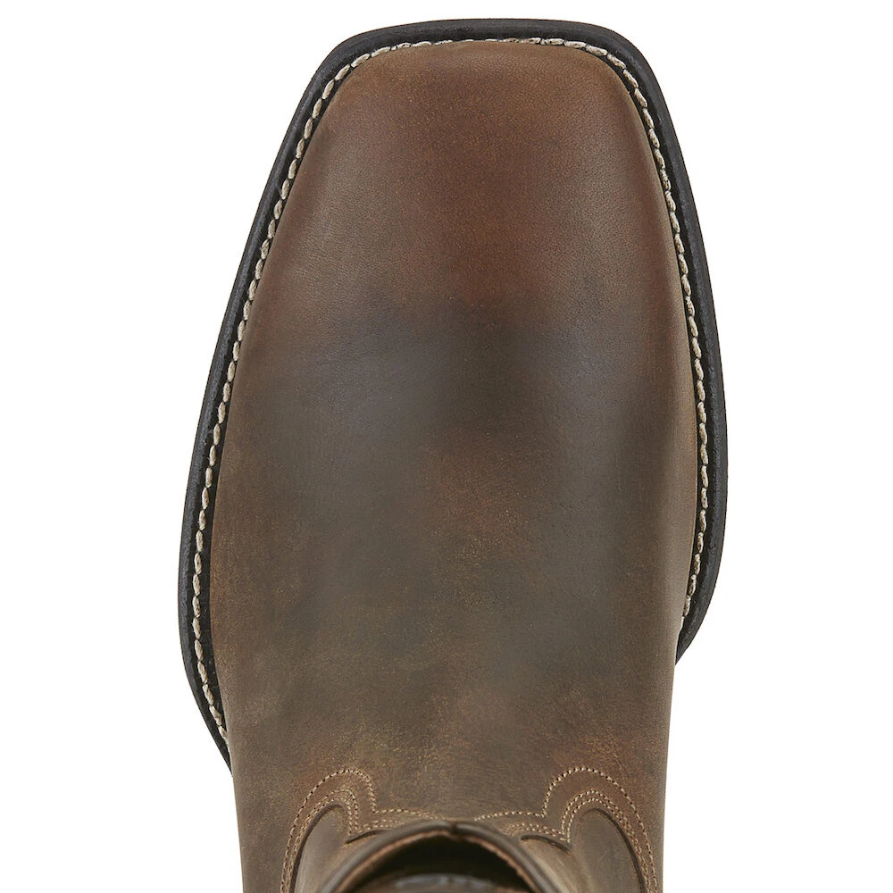 Mens Heritage Roper Wide Square Toe Boots