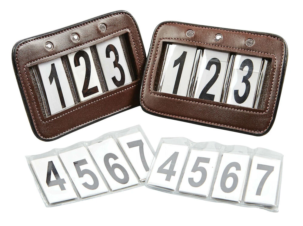 Leather Bling Bridle Number Holder