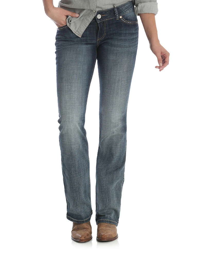 Womens Low Rise Boot Cut Jean Sadie