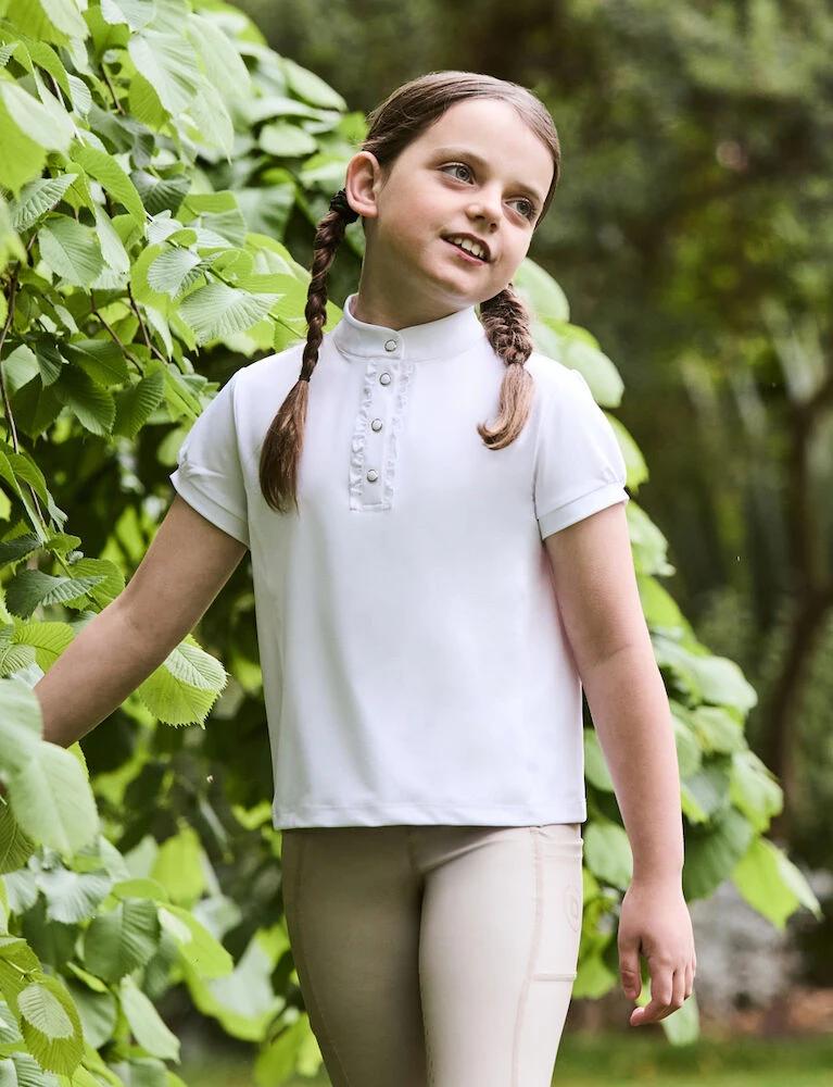 Kids Rosy Puff Sleeve Competition Top