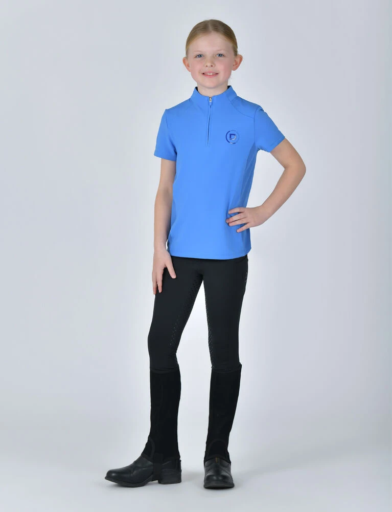Kids 1\/4 Zip Short Sleeve Top