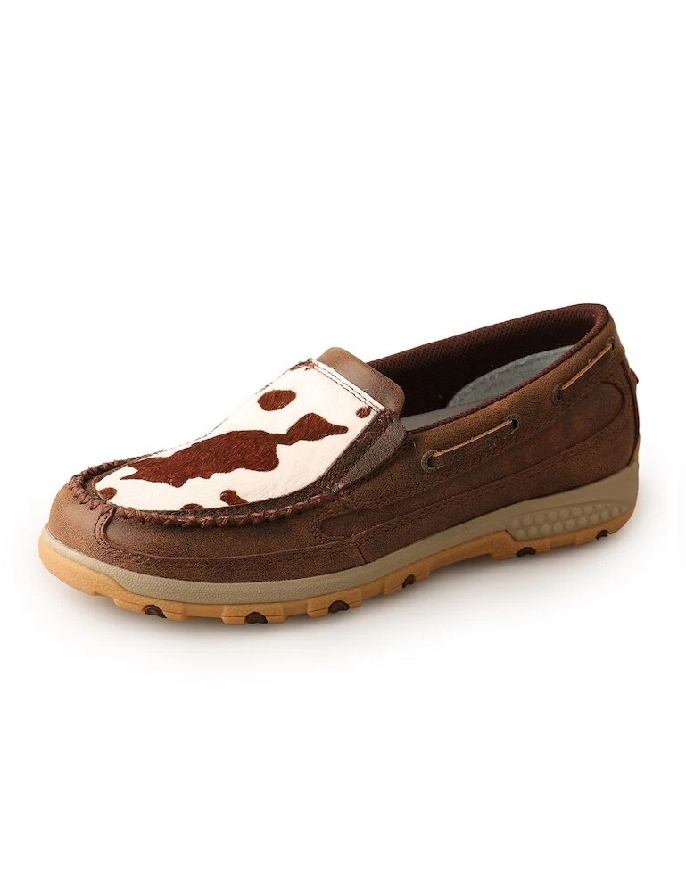 Womens Cow Fur Cellstretch Slip On Shoes