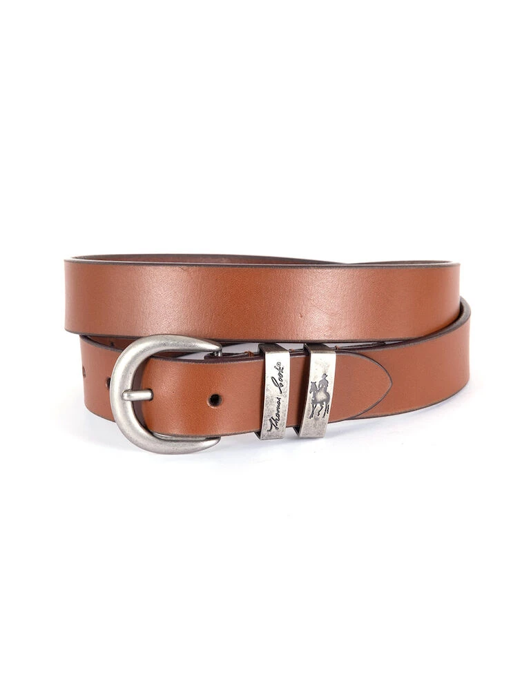 Narrow Silver Twin Keeper Belt