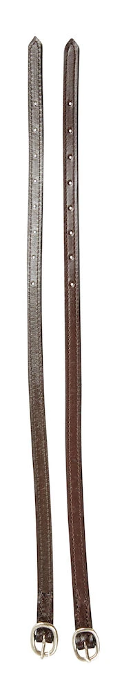 Stitched Leather Spur Straps
