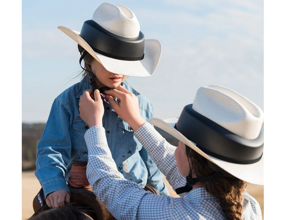 Ride Safe Western Helmet Straw