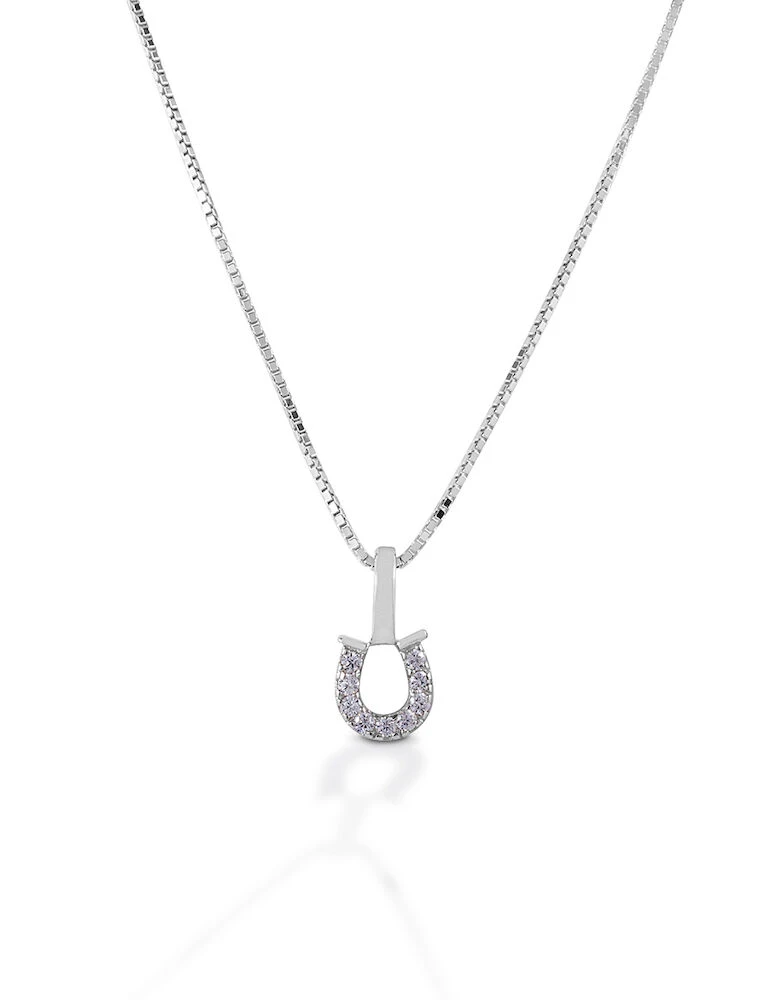 Sterling Silver Horseshoe Necklace