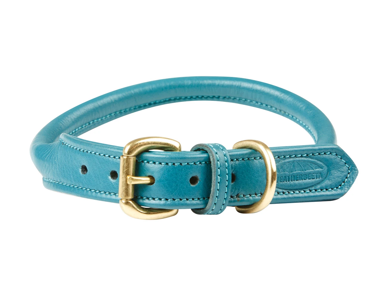 Rolled Leather Dog Collar