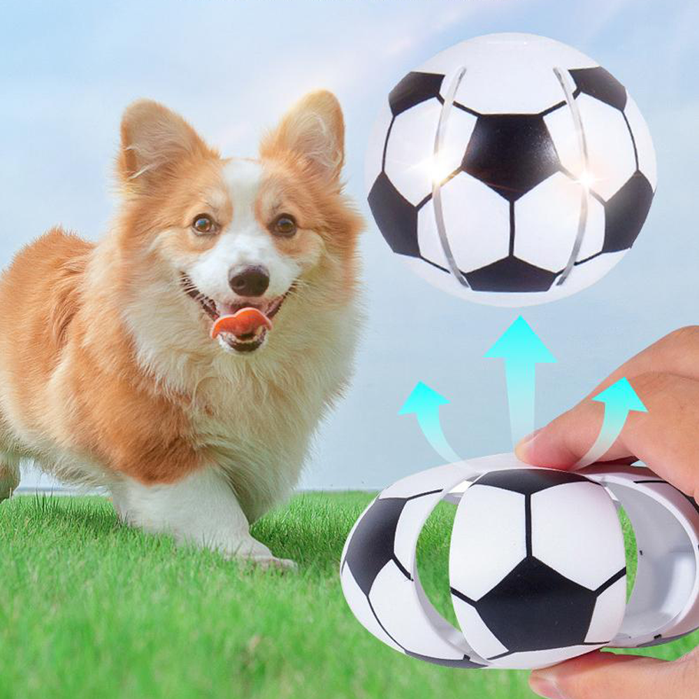 PET-DIY Magic Glowing Pet Ball – Self-Pressing Transformable Dog Toy | Interactive Glow-in-the-Dark Frisbee