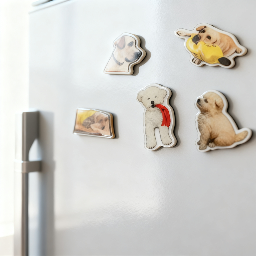 PET-DIY Custom Pet Photo Fridge Magnet – Personalized Dog & Cat Magnet | Cute DIY Gift for Pet Lovers