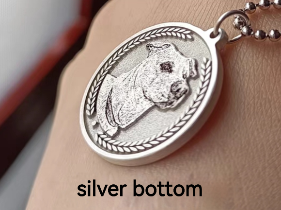 PET-DIY Titanium Steel Pet Pendant – Personalized Pet Necklace | Custom Engraved Dog & Cat Jewelry | Memorial or Gift Accessory