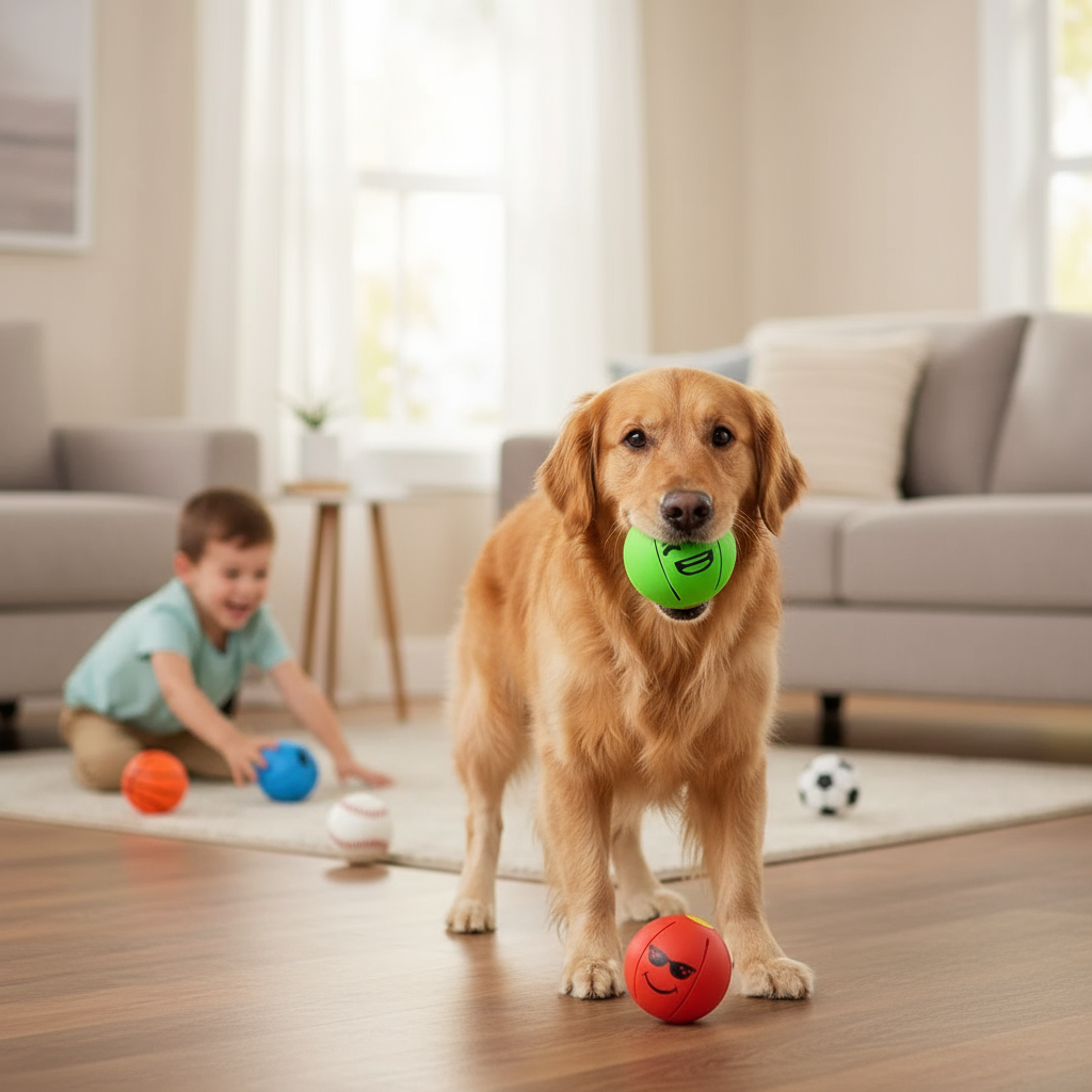 PET-DIY Magic Glowing Pet Ball – Self-Pressing Transformable Dog Toy | Interactive Glow-in-the-Dark Frisbee
